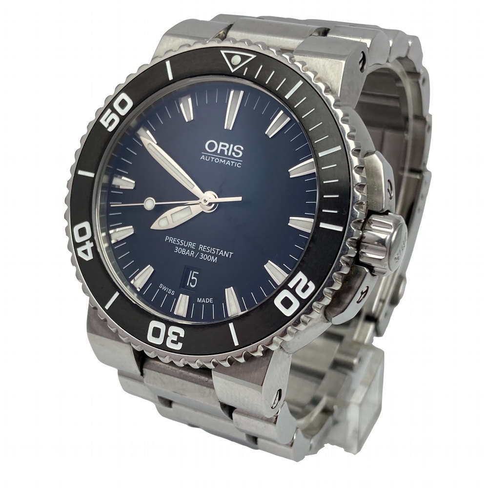 Oris Aquis Divers Date Steel Black Automatic 