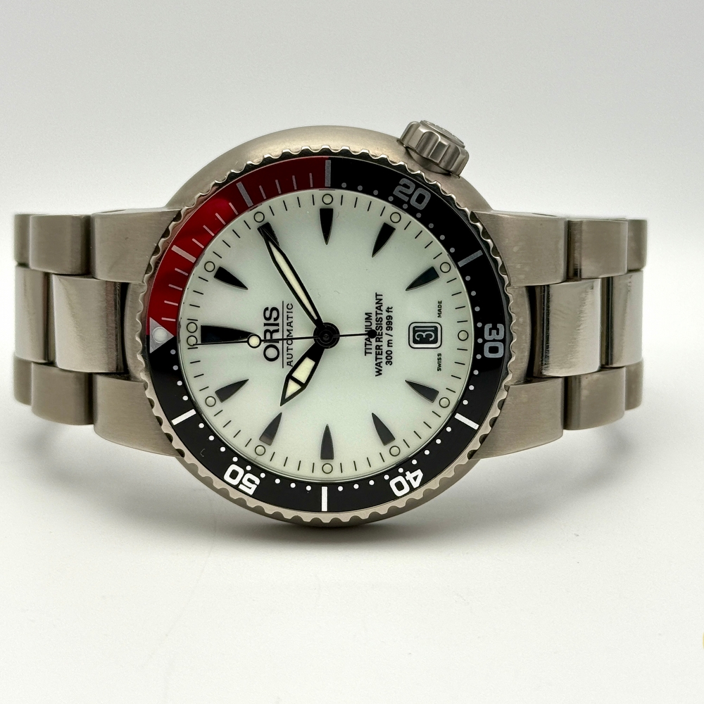 Oris TT1 Divers Date Titan Full Lume Dial