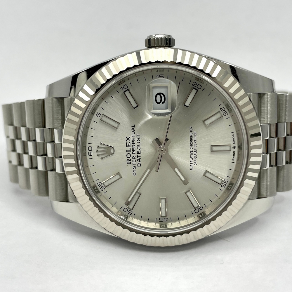 Rolex Datejust 41 Fluted Jubilee Silver Dial