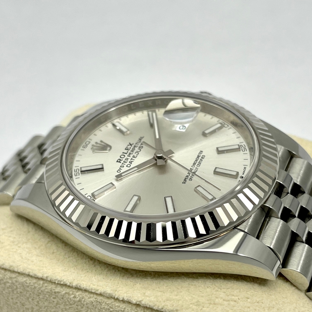 Rolex Datejust 41 Fluted Jubilee Silver Dial