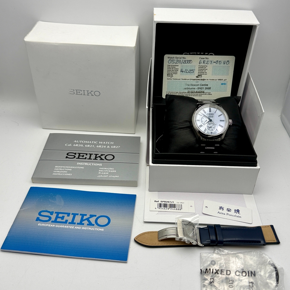 Seiko Presage Prestige Line Arita Porcelain Dial Limited Edition