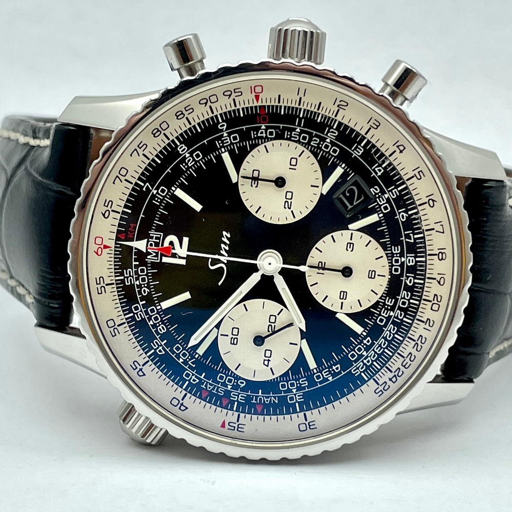 Sinn 903 ST Instrument Chronographs Navigator Black Dial 