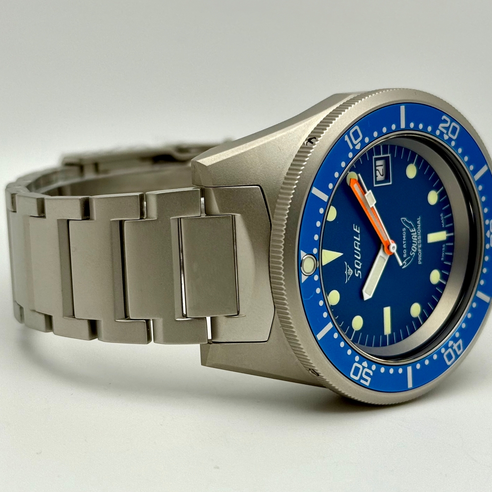 Squale 1521 Blue Blasted Bracelet