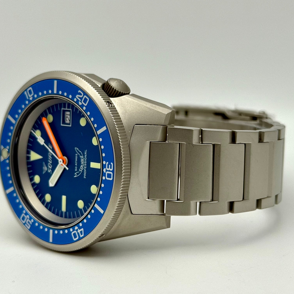 Squale 1521 Blue Blasted Bracelet