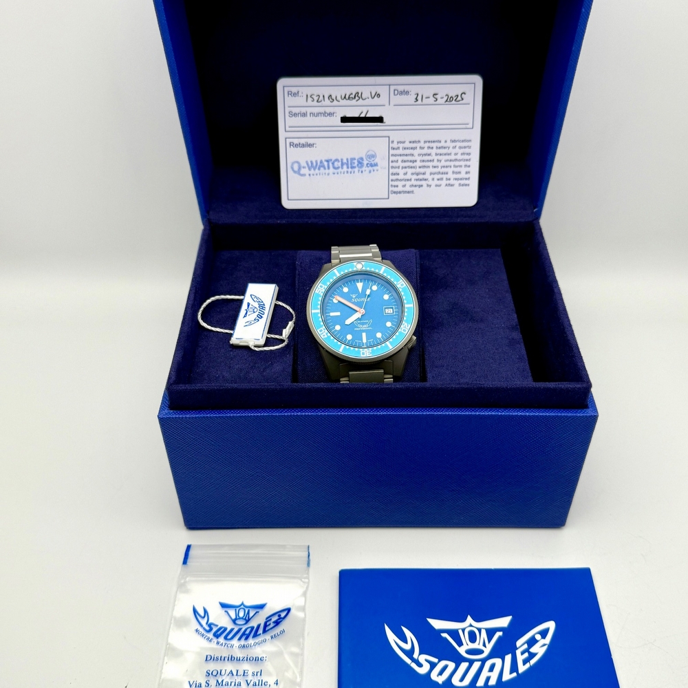 Squale 1521 Blue Blasted Bracelet