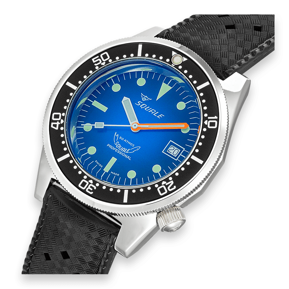 Squale 1521 Blue Ray Rubber 