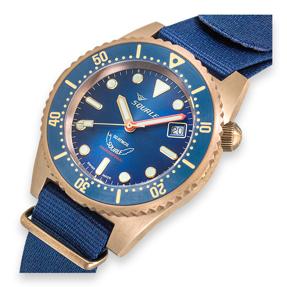 Squale 1521 Bronze Blue 