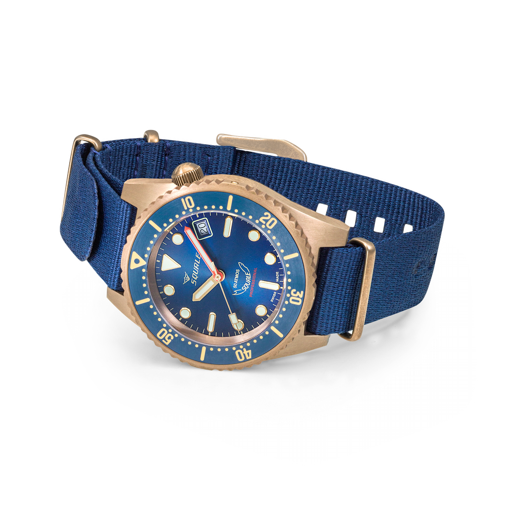 Squale 1521 Bronze Blue 