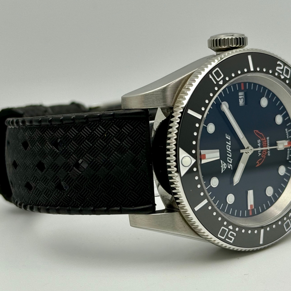 Squale 1545 Black Rubber