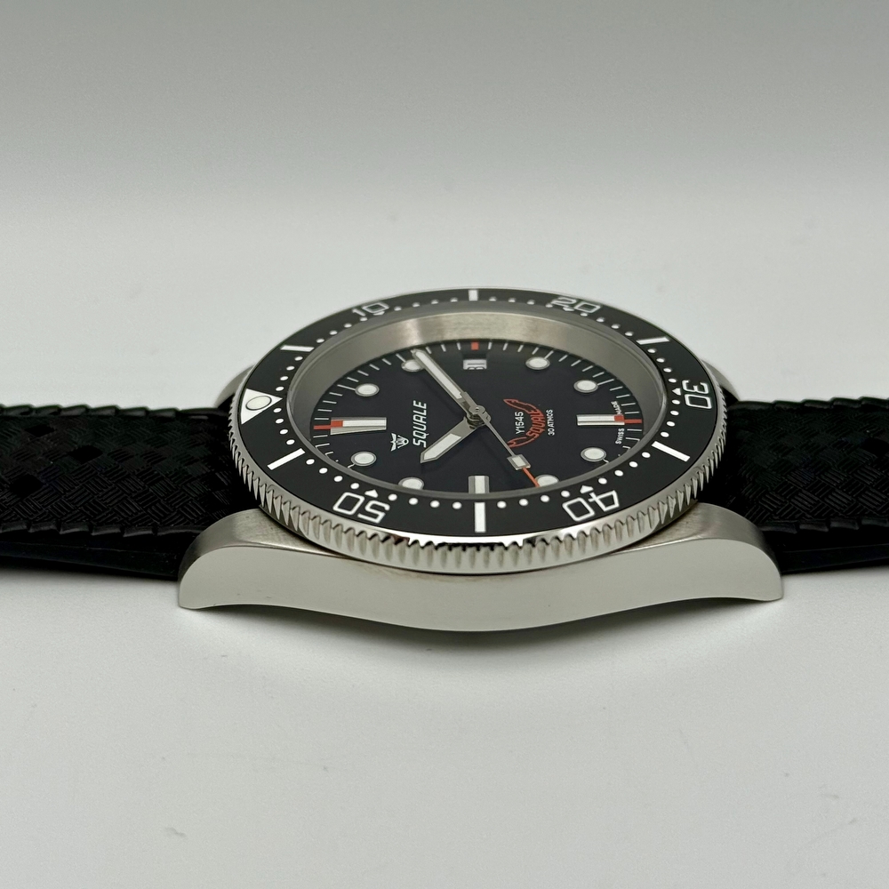 Squale 1545 Black Rubber