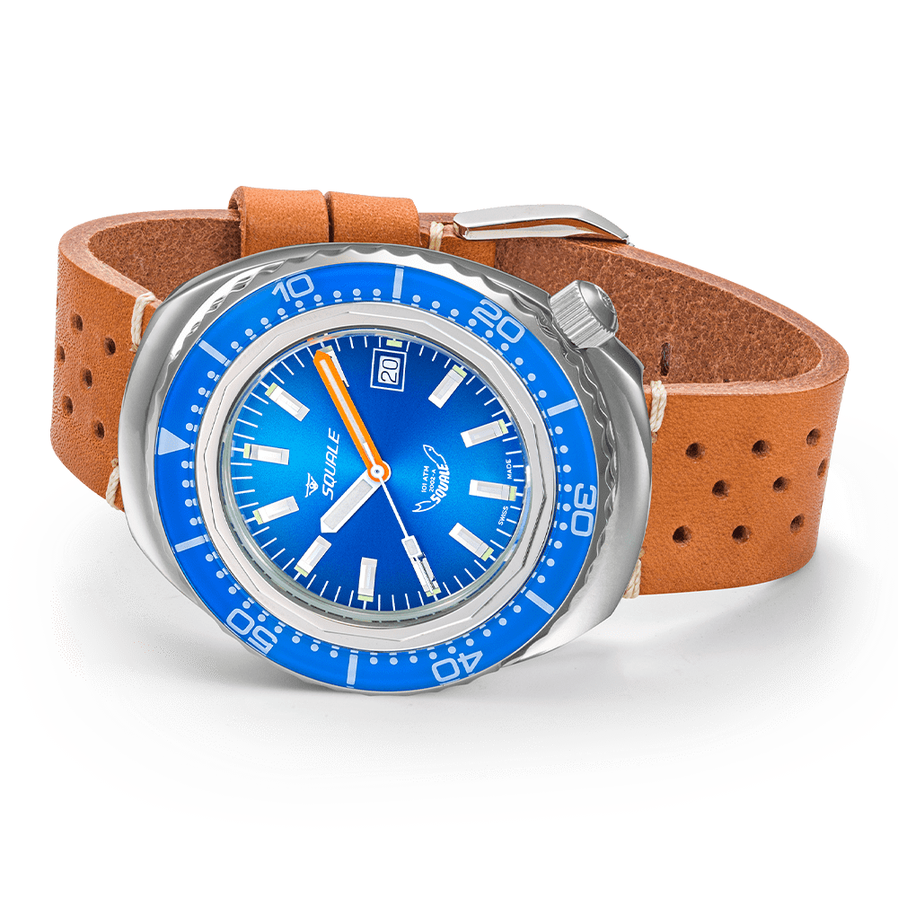 Squale 2002 Blue Leather 