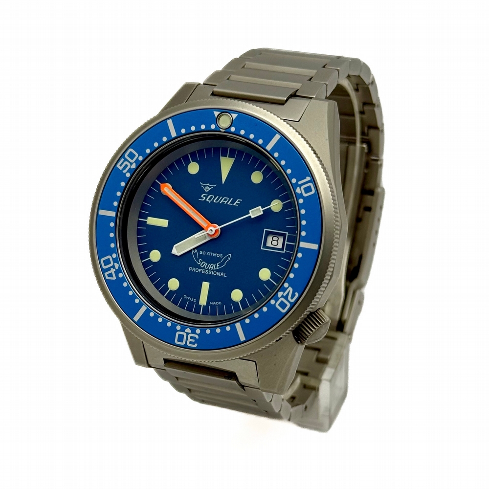 Squale Blue Blasted Bracelet