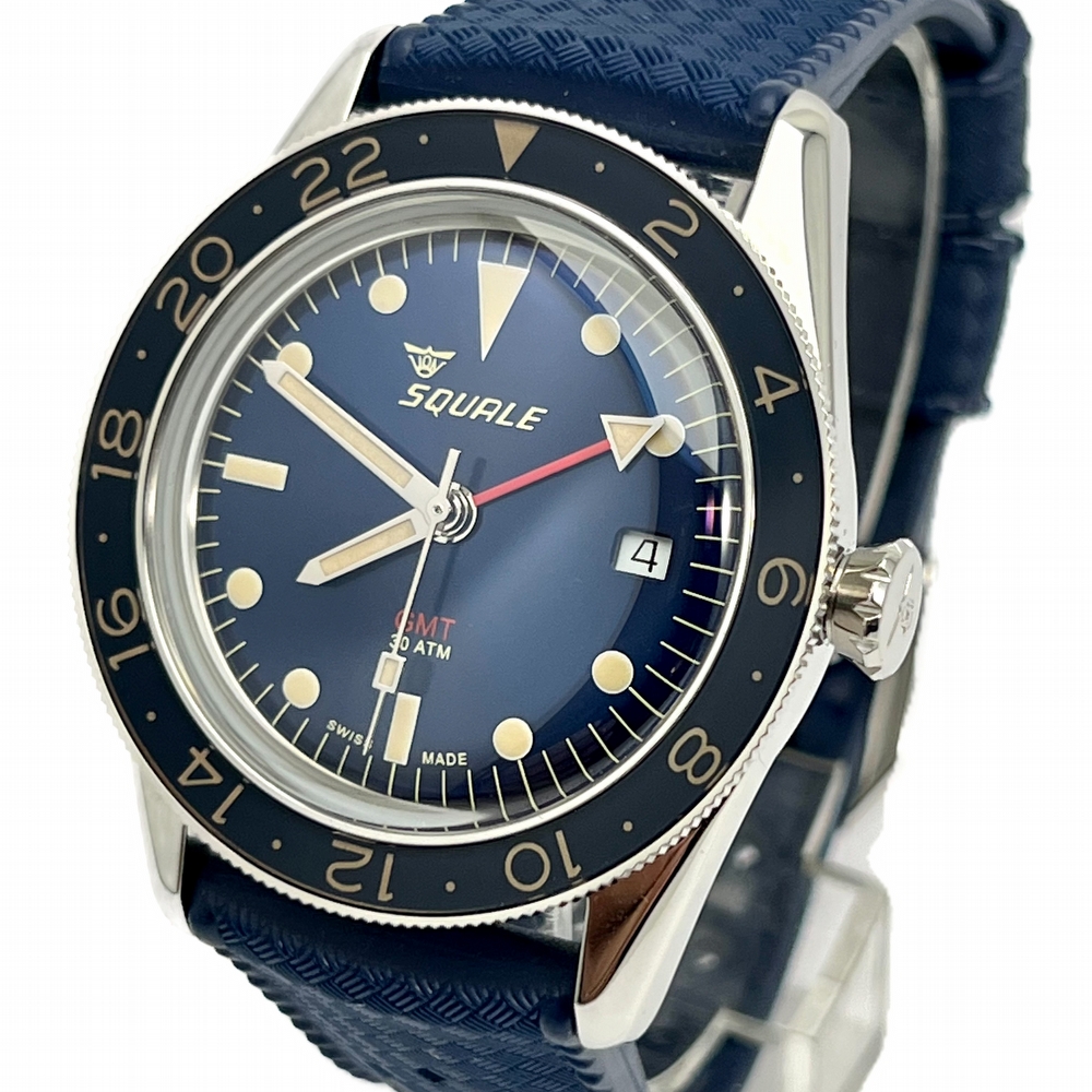 Squale Sub 39 GMT Blue Vintage Bracelet and Tropic 