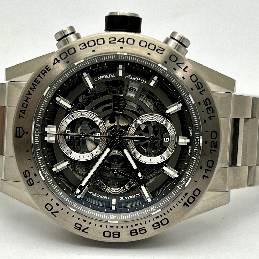 Tag heuer carrera clearance h01 skeleton dial watch