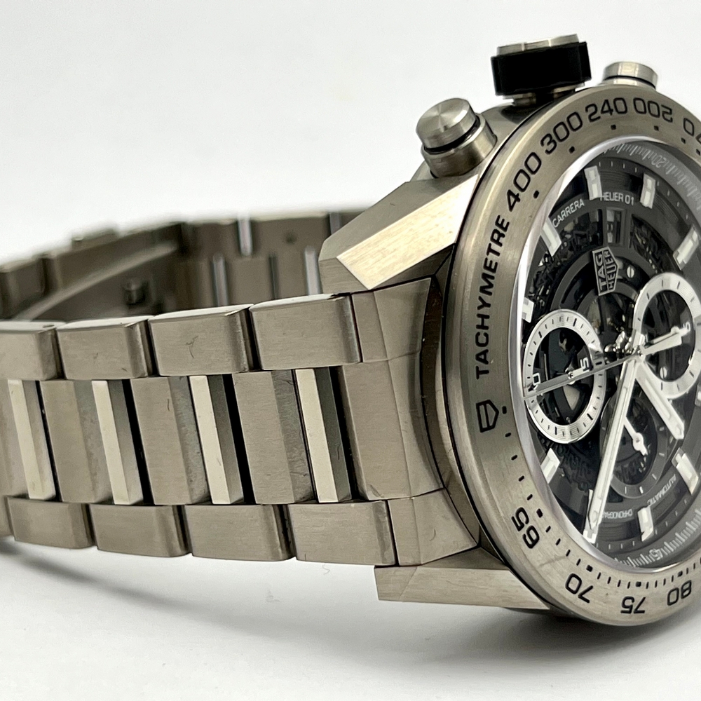 TAG HEUER CARRERA CHRONOGRAPH SKELETON TITAN NEW