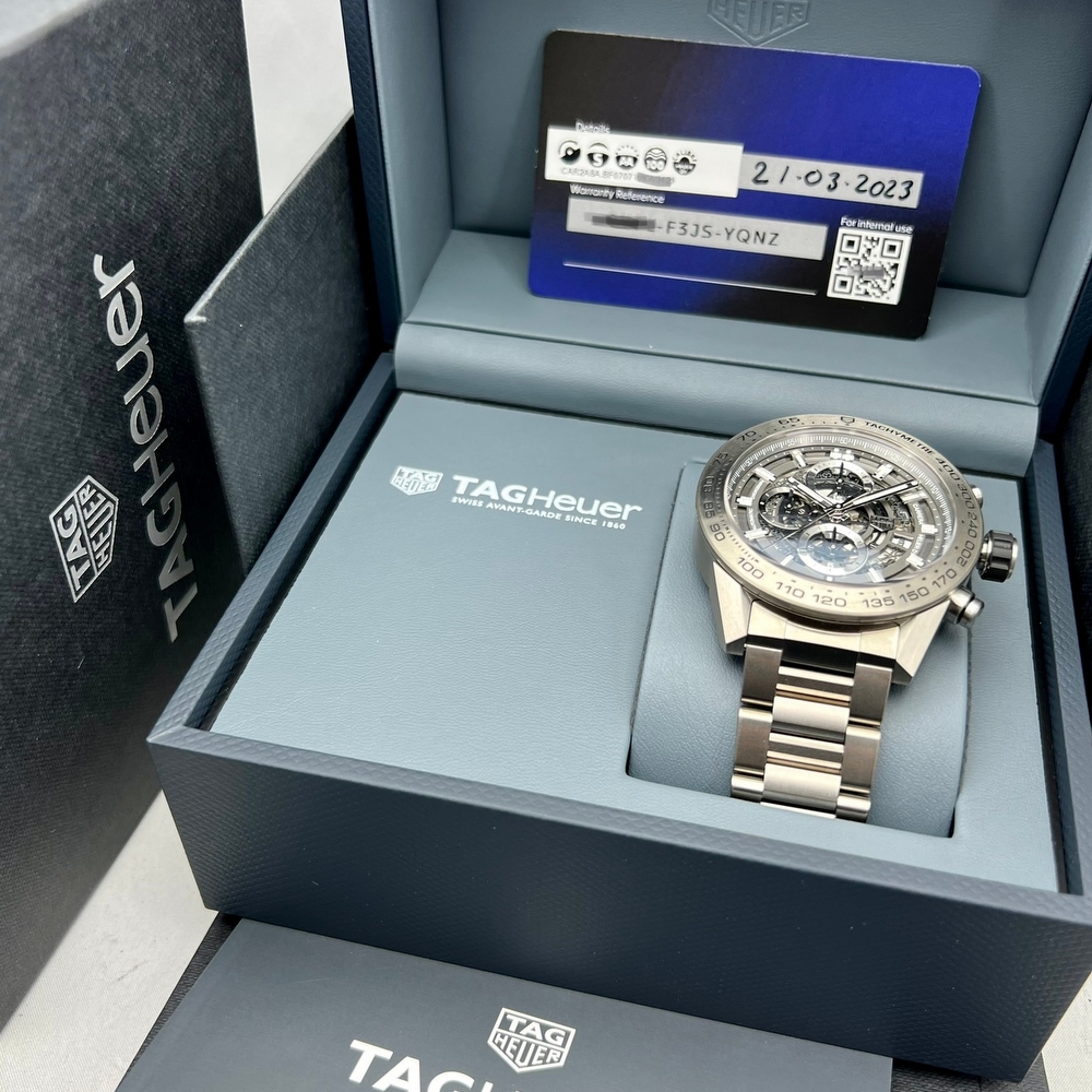 TAG HEUER CARRERA CHRONOGRAPH SKELETON TITAN NEW