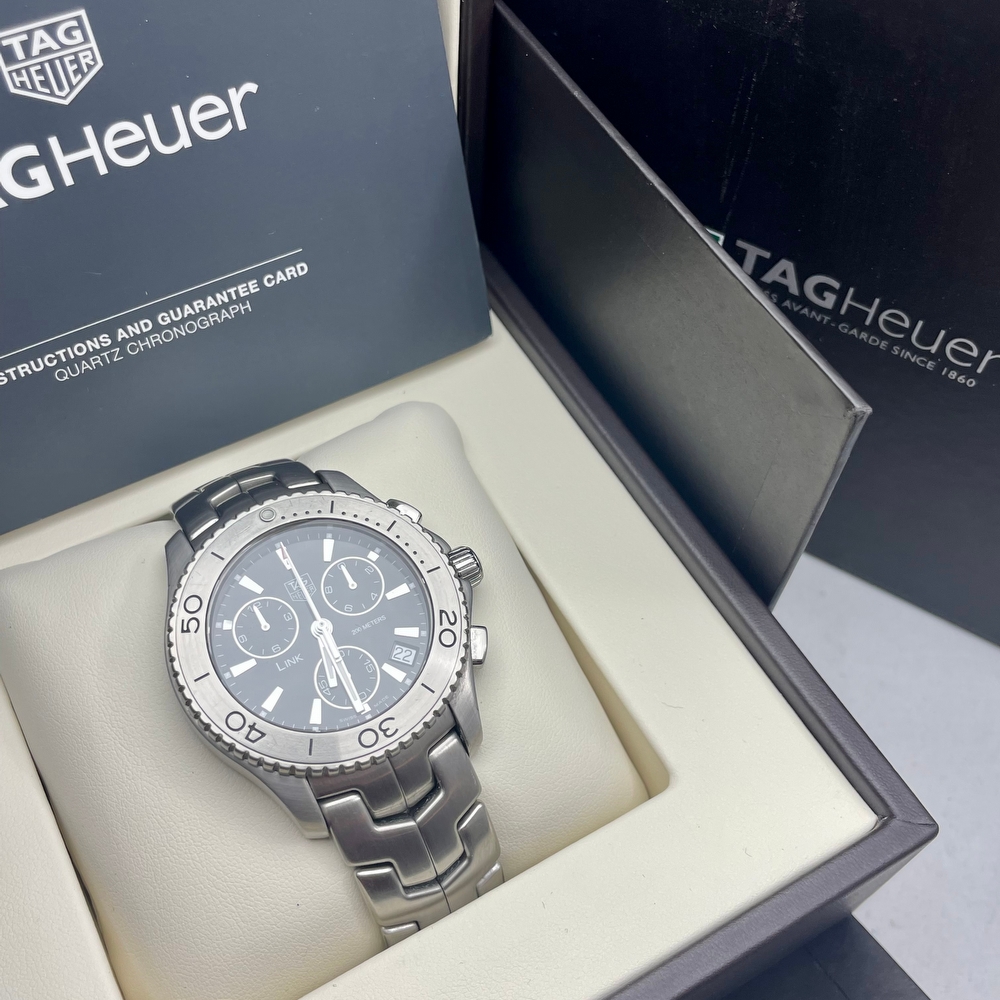 Tag heuer link chronograph quartz outlet