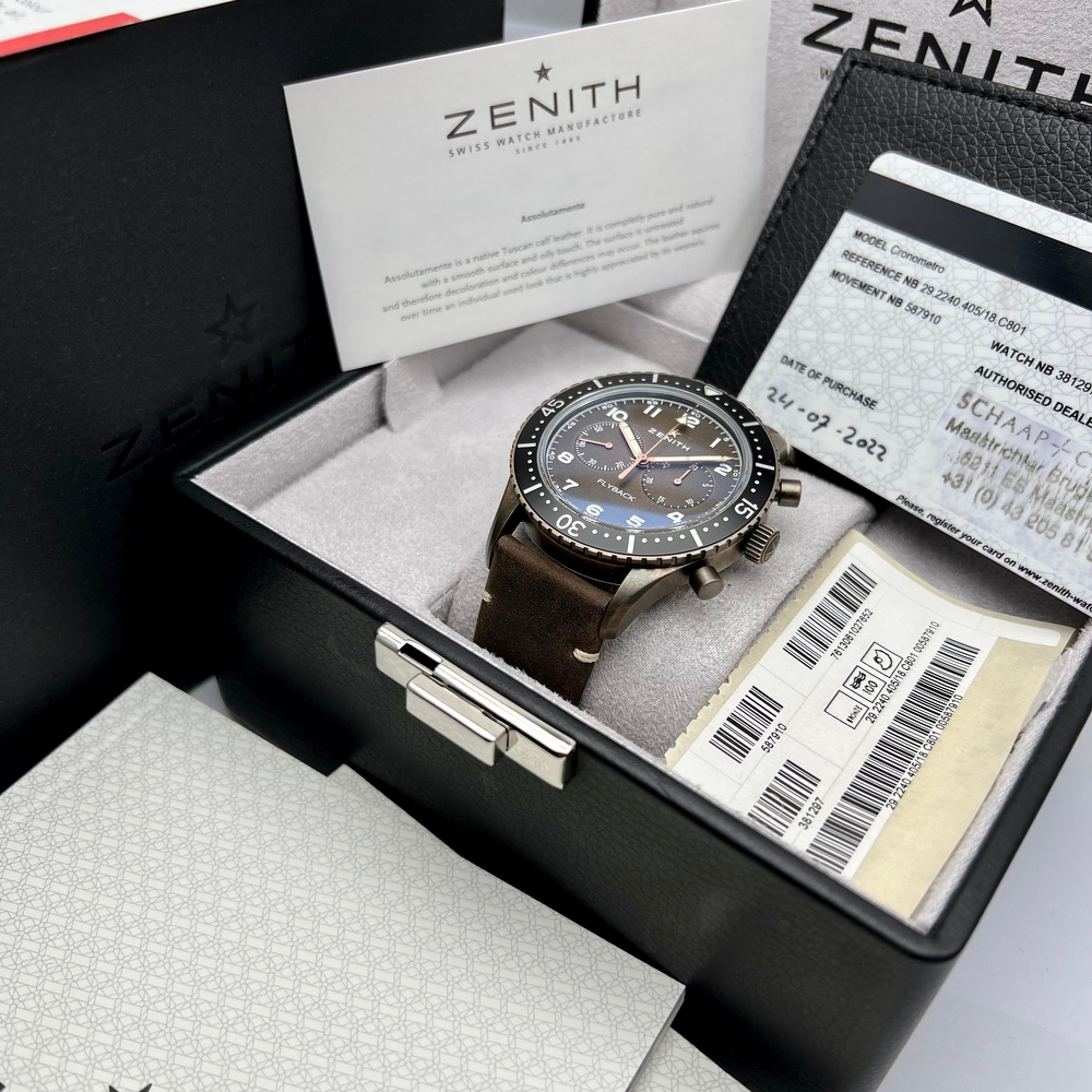 Zenith El Primero Pilot Cronometro Tipo CP-2 Flyback