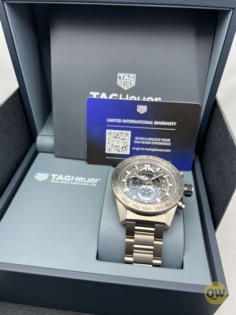 TAG HEUER CARRERA CHRONOGRAPH SKELETON TITAN NEW